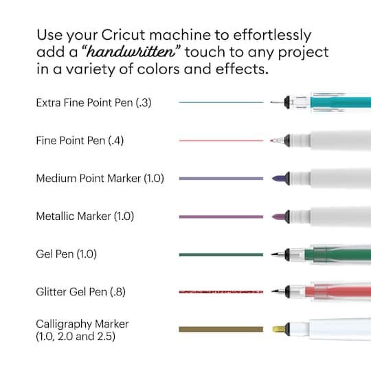 Cricut® Glitter Gel Pen Set, Basics
